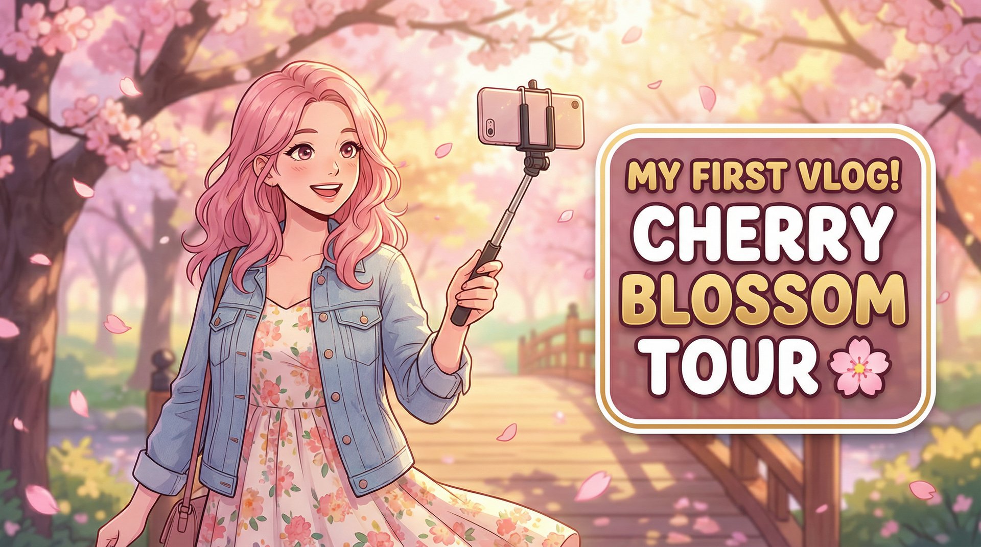 国产主播春日樱花季旅拍视频